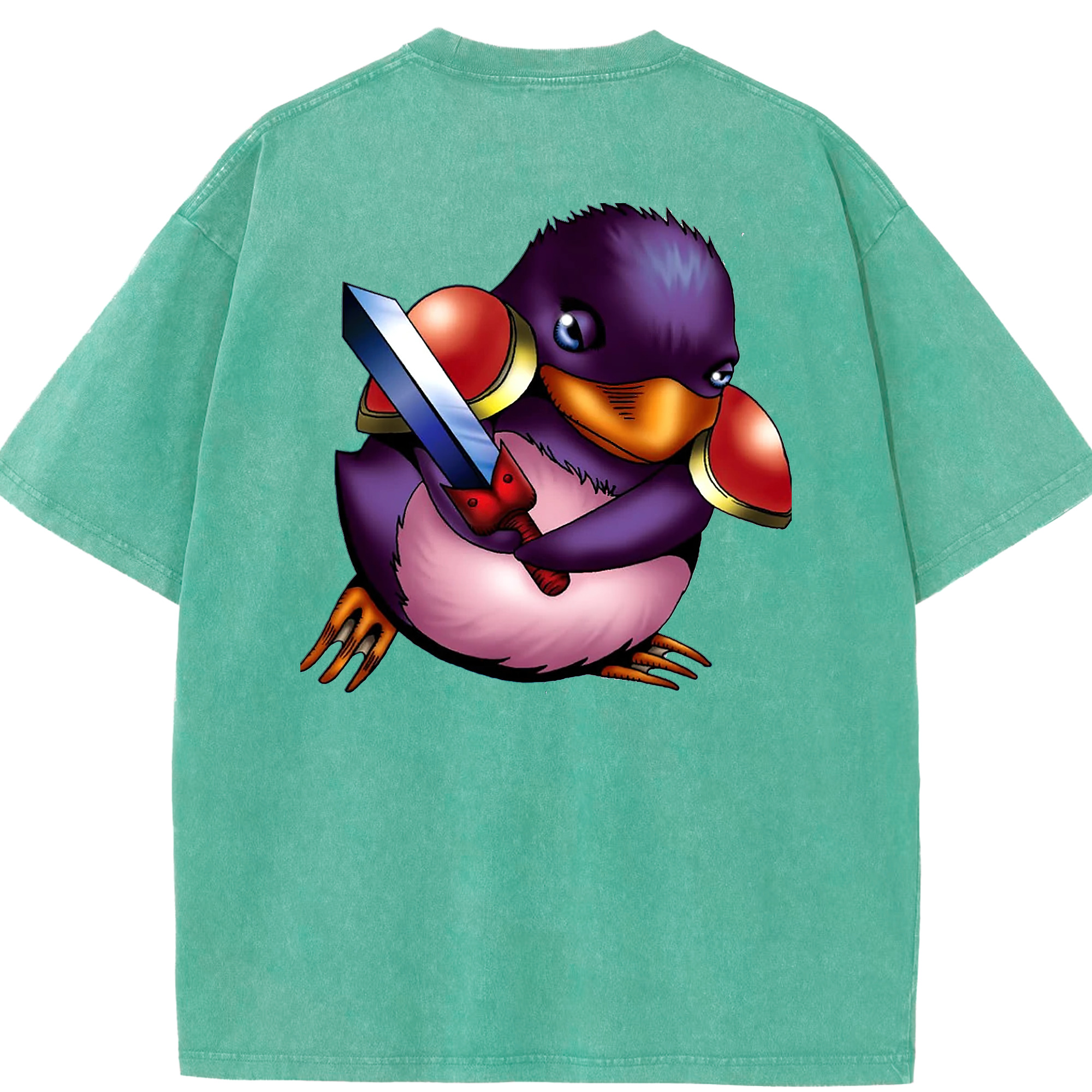 （画像用） 遊☆戯☆王 Yu-Gi-Oh! 綿100% ヴィンテージ風 半袖Tシャツ（背面プリント）